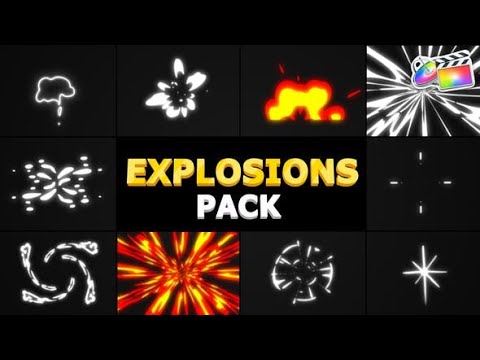Apple Motion Template: Cartoon Explosions Pack | FCPX