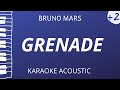 Grenade - Bruno Mars (Karaoke Acoustic Piano) Higher Key