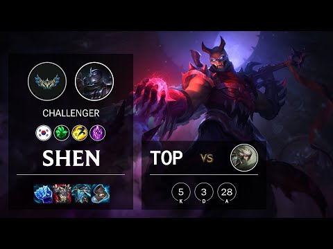 Shen Top vs Camille - KR Challenger Patch 12.3