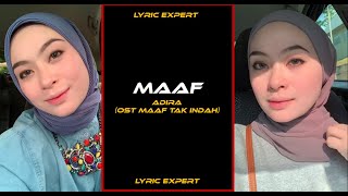 Download lagu MAAF (OST MAAF TAK INDAH)- ADIRA SUHAIMI (LIRIK) mp3 Download lagu MAAF (OST MAAF TAK INDAH)- ADIRA SUHAIMI (LIRIK) mp3