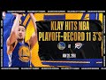 Klay Hits Playoff Record 11 3 s NBA Klay Hits Playoff Record 11 3 s NBA