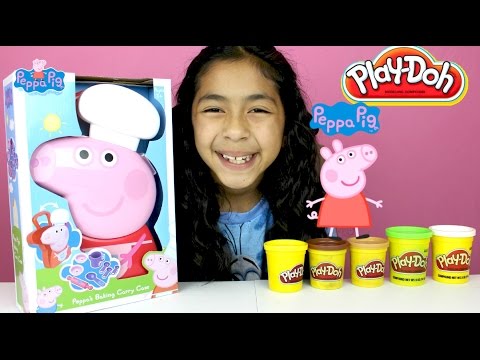 Tuesday Play Doh Peppa Pig Play Doh Peppa's Baking Carry Case| B2cutecupcakes Video