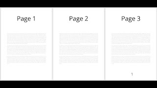 Start numbering on page 3 - Microsoft Word