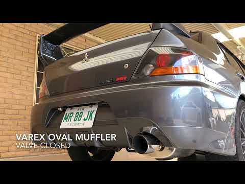 Varex Oval Muffler v Cannon Comparison - Evo 8MR
