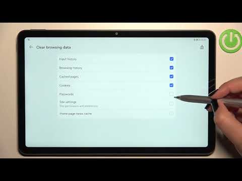 How to Clean Browsing History on Huawei Matepad 10 4 2022 - Clear Browser
