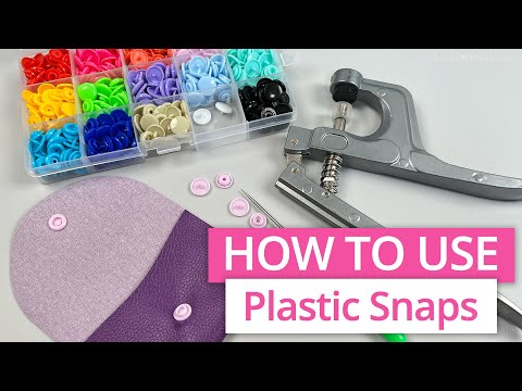 HOW TO USE PLASTIC SNAPS ON FABRIC | KAM PLIERS TUTORIAL