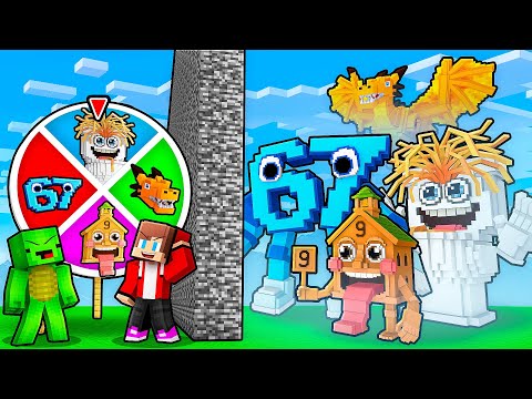 JJ and Mikey: ITALIAN BRAINROT ROULETTE BATTLE in Minecraft - Maizen