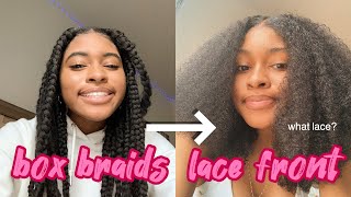 Taking Out My Box Braids + Wig Install w/ Q&A!!