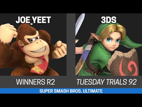 Tuesday Trials 92 SSBU Winners R2 - Joe_Yeet (Donkey Kong) vs 3DS (Incineroar, Young Link)