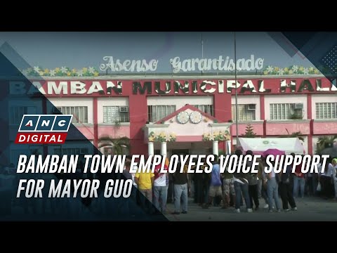 Bamban town employees voice support for Mayor Guo ANC