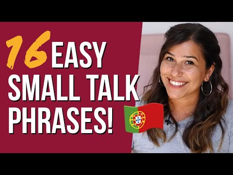 European Portuguese | Small Talk (16 phrases you NEED!)