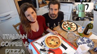 How to make ITALIAN COFFEE with a MOKA POT and PIZZA tutorial / You would not believe how easy it is