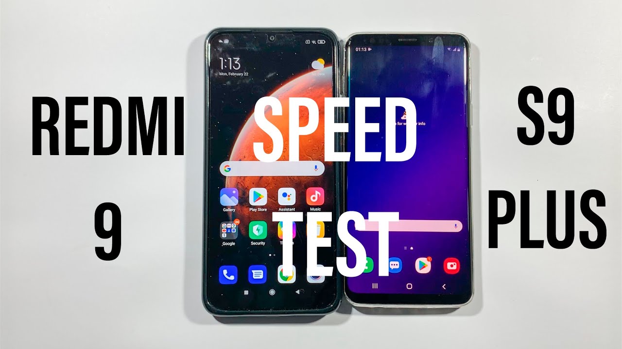Xiaomi Redmi 9 vs Samsung S9 Plus Comparison Speed Test