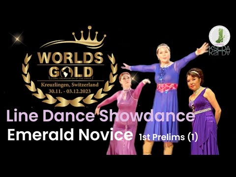 2023 GOLD Worlds | Linedance Championships | Emerald Novice Open Showdance 1st Prelim(1) | KSLDA