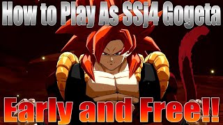 How to Play as Super Saiyan 4 Gogeta Early and Free in Dragon Ball FighterZ!