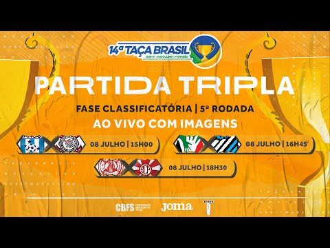 Taça Brasil Sub17 Masculino 1ª Divisão - Partida Tripla  - Jogo 15, 16 e 17 - 5ª Rodada - Ao vivo