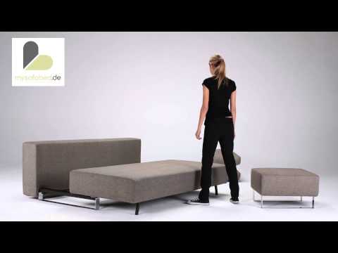 SUPREMAX SLEEK EXCESS LOUNGER Schlafsofa von Innovation - mit Chromfüßen - mysofabed.de