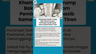 Sindiran Maut Khamenei untuk Trump! Samakan dengan Firaun usai Tuding AS Tunggangi Demo Iran