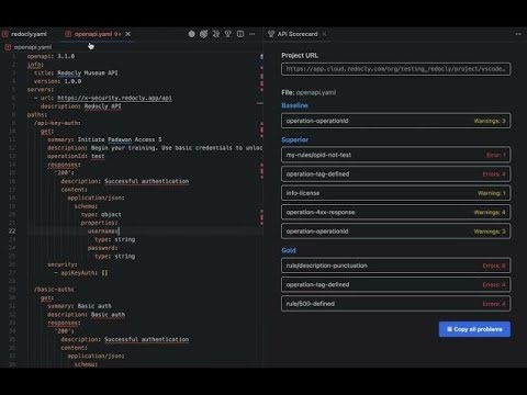Redocly vs code scorecard