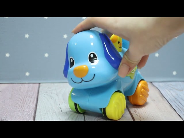 Игрушка Winfun Собачка музыкальная на колесиках - видео