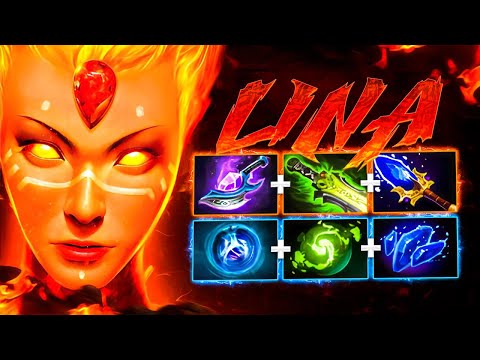 Monster LINA through magic damage.. Malrine on Lina Dota 2