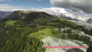 preview picture of video 'Paragliding Seiser Alm'