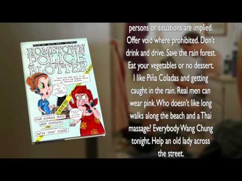 Hometown Police Blotter "Reading Material" [A Funny Book with Pictures]