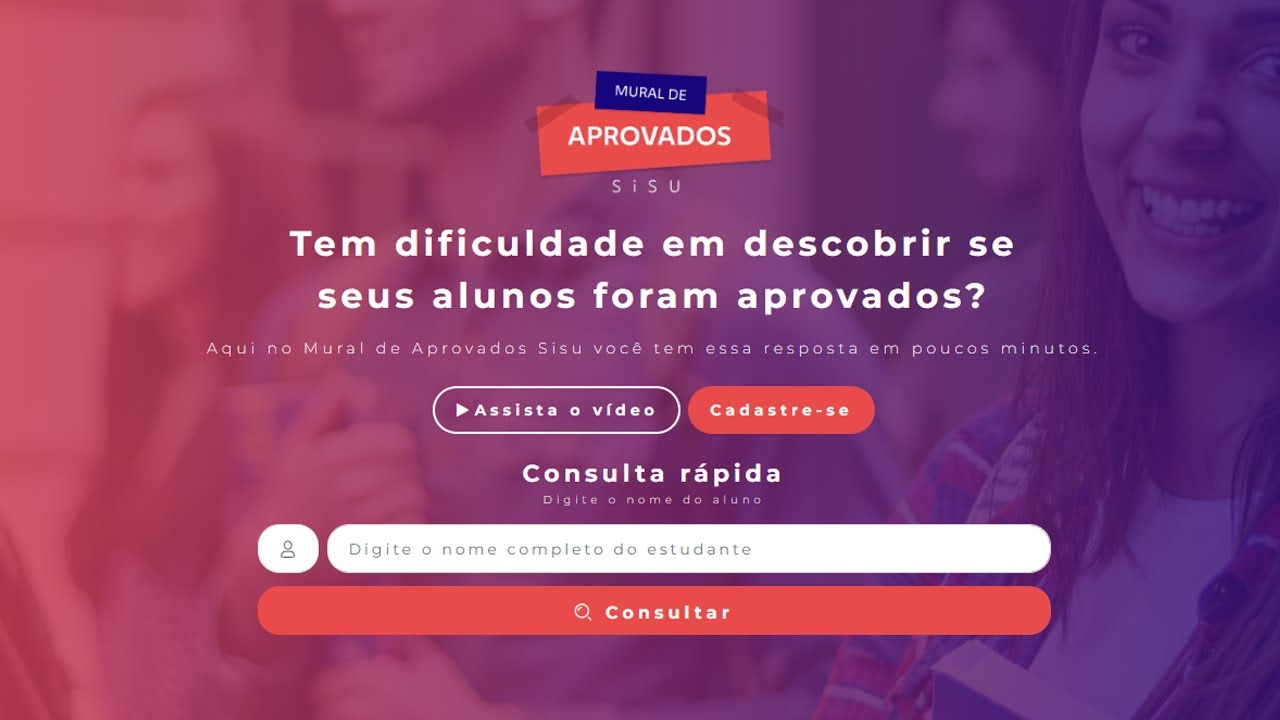 Mural de Aprovados SiSU - tutorial