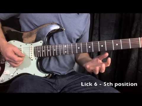 Intro to Major Pentatonic Soloing - 9 major pentatonic licks and a practice solo