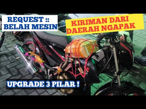 project to split the engine & upgrade 3 pillars sent from Central Java (Ngapak)