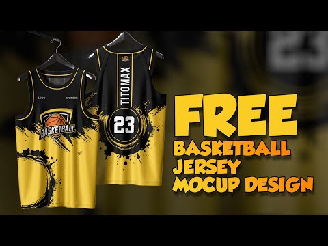 FREE NBA-CUT BASKETBALL JERSEY MOCKUP (Basketball Jersey Design Full Process)