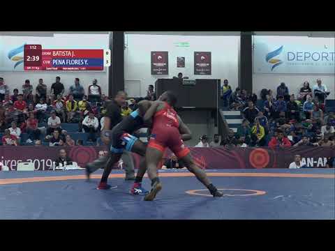 1/2 GR - 77 kg: J. BATISTA (DOM) v. Y. PENA FLORES (CUB)