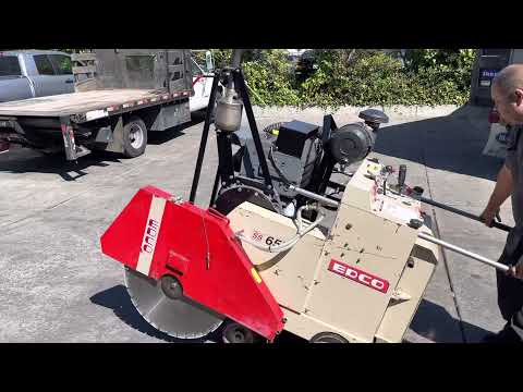 Edco SS-65-57D Concrete Cement Saw 50hp Deutz Diesel Engine Self Propelled