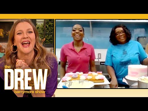 Drew Judges Mother-Daughter Cake Decorating Contest