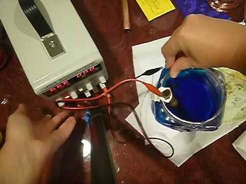 Wrapping Jewelry and setting up electroforming solution.