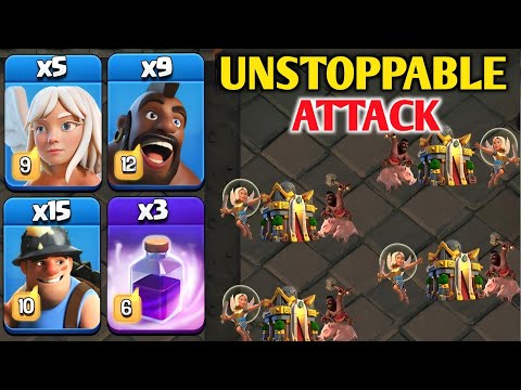 TOWNHALL16 Hybrid With Siege Barracks !! Attack Strategy | Th16 Hybrid Attack | Town Hall 16  Attack