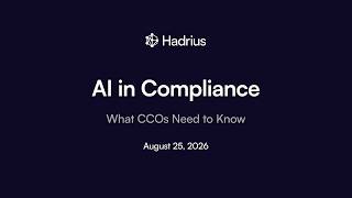AI in Compliance: What CCOs Need to Know