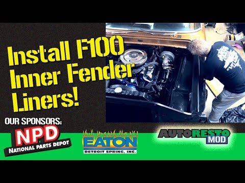 F100 F250 Inner Apron Fender Hood How To Install  Episode 412 Autorestomod