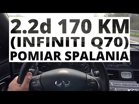 Infiniti Q70 2.2d 170 HP (AT) - fuel consumption measurement