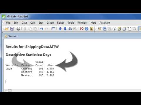 How to Analyze Data with Minitab 17