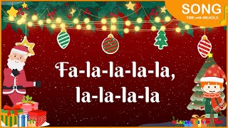 Deck the Halls (Fa-la-la-la-la) with Lyrics | Christmas Songs and Carols | Milkolo Kids TV #music