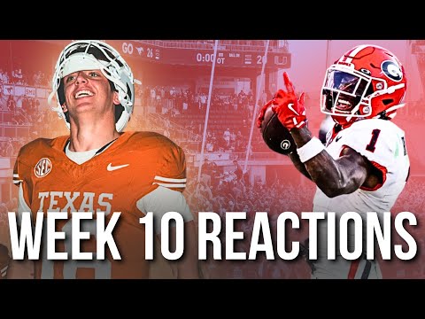 CFB WEEK 10 INSTANT REACTION | Vanderbilt-Texas, Miami-SMU, Georgia-Florida and MORE