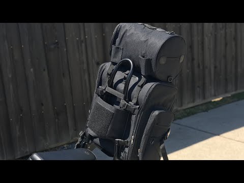 How to install Craftride sissy bar bag on to a Harley Davidson Sportster Iron 883 - Ohio Sissy bar