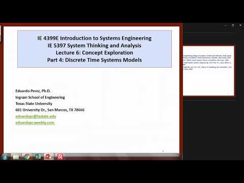 L6P4: DISCRETE TIME SYSTEMS MODELS