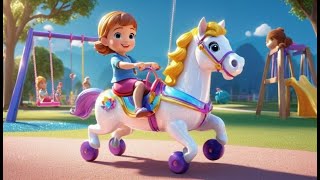 Passeie em um Cavalo de Brinquedo pelo Glitter | Portuguese Nursery Rhyme