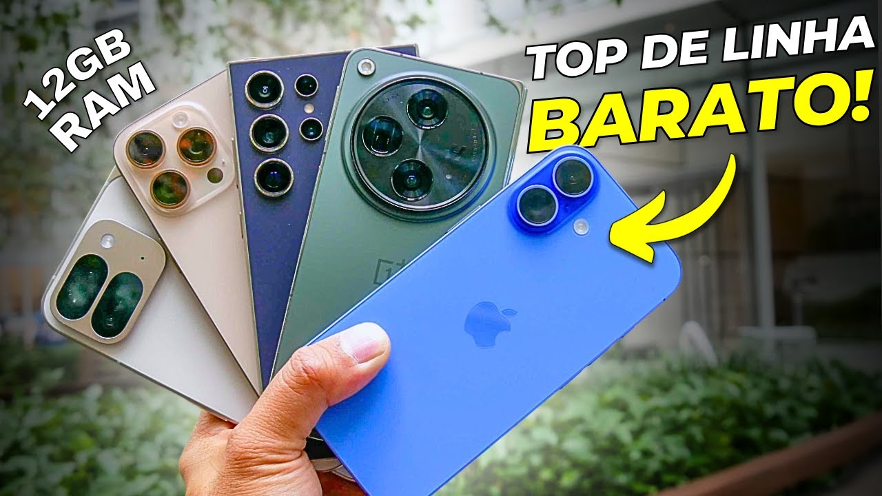 TOP 7 MELHORES Celulares TOPO DE LINHA em 2025! (SOMENTE OS MELHORES)