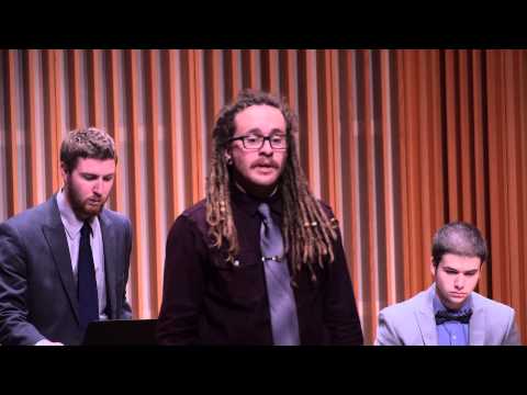 Brightest by Copeland, arranged for two voices and percussion ensemble