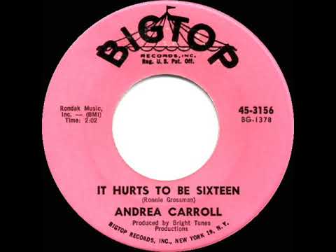 1963 HITS ARCHIVE: It Hurts To Be Sixteen - Andrea Carroll