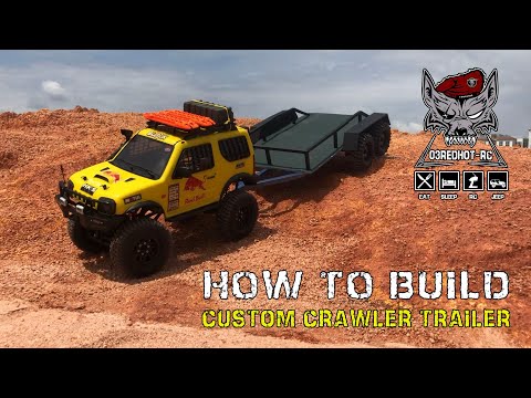 03REDHOT RC | Custom Crawler Trailer Build | Test on MST Suzuki Jimny & TAMIYA CC01 Land Rover D90