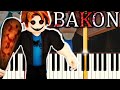 Bakon ROBLOX Game Theme on PIANO